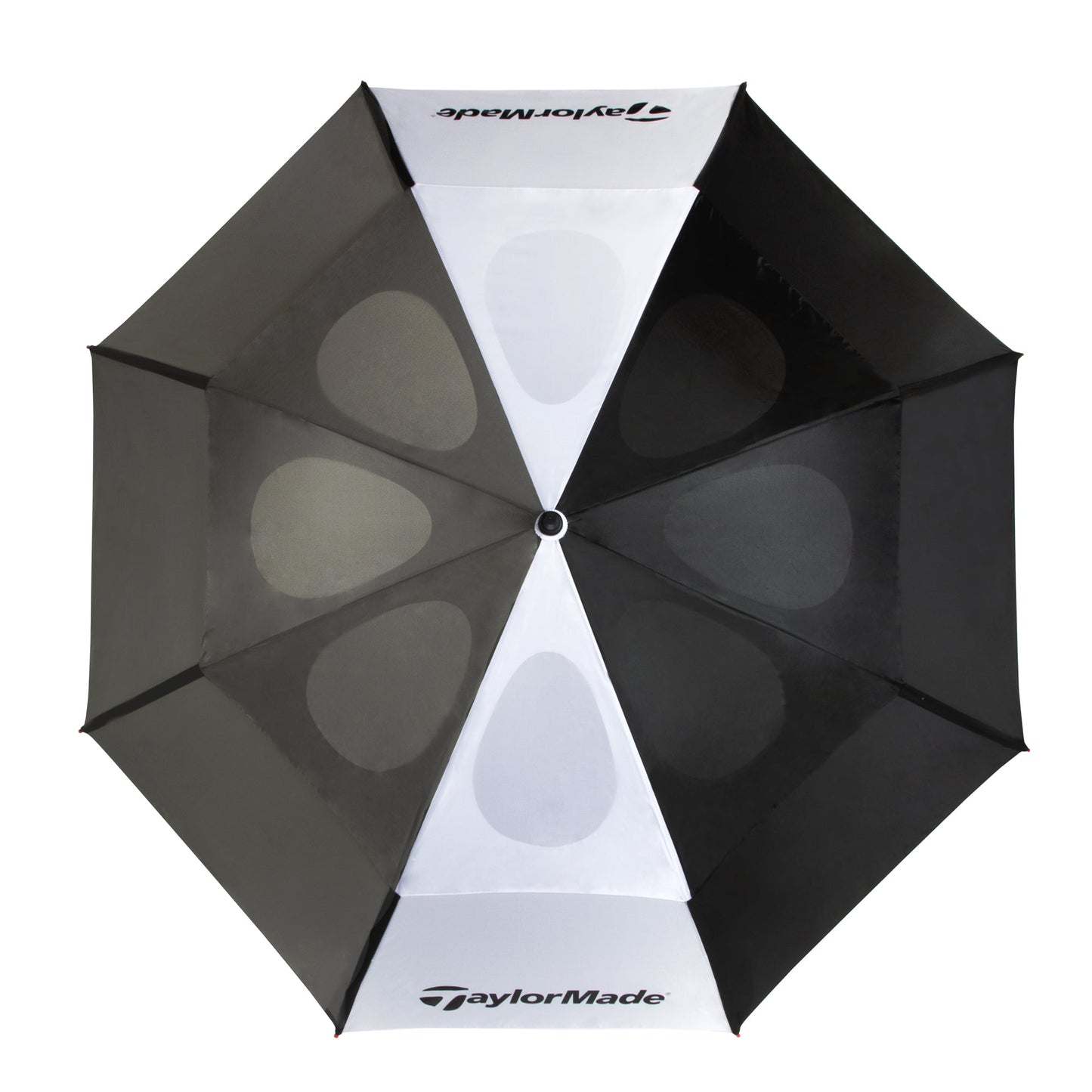 TaylorMade 68-inch Auto Open Vented Golf Umbrella, Black/White