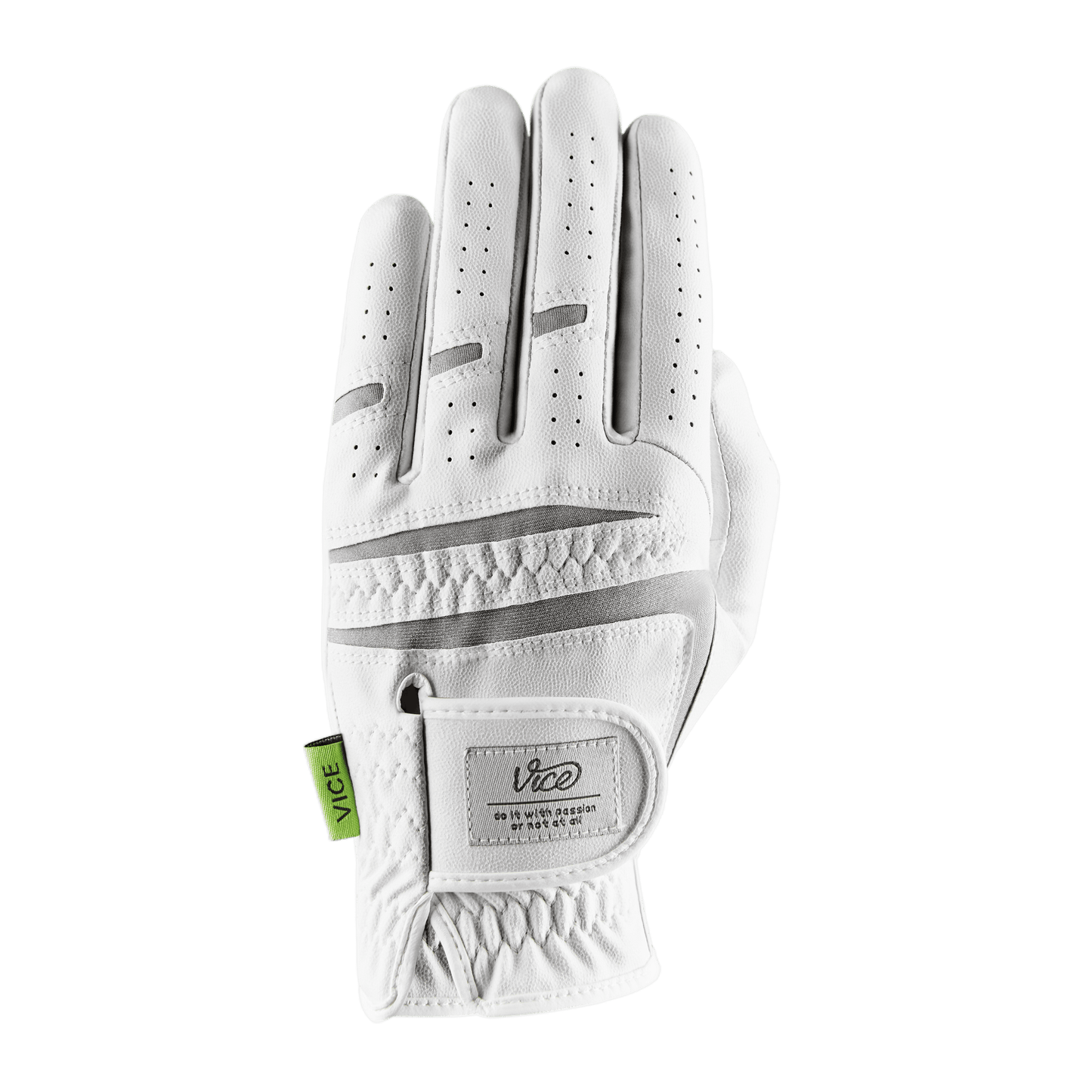 Vice Golf White Duro Golf Glove Left Hand - medium large